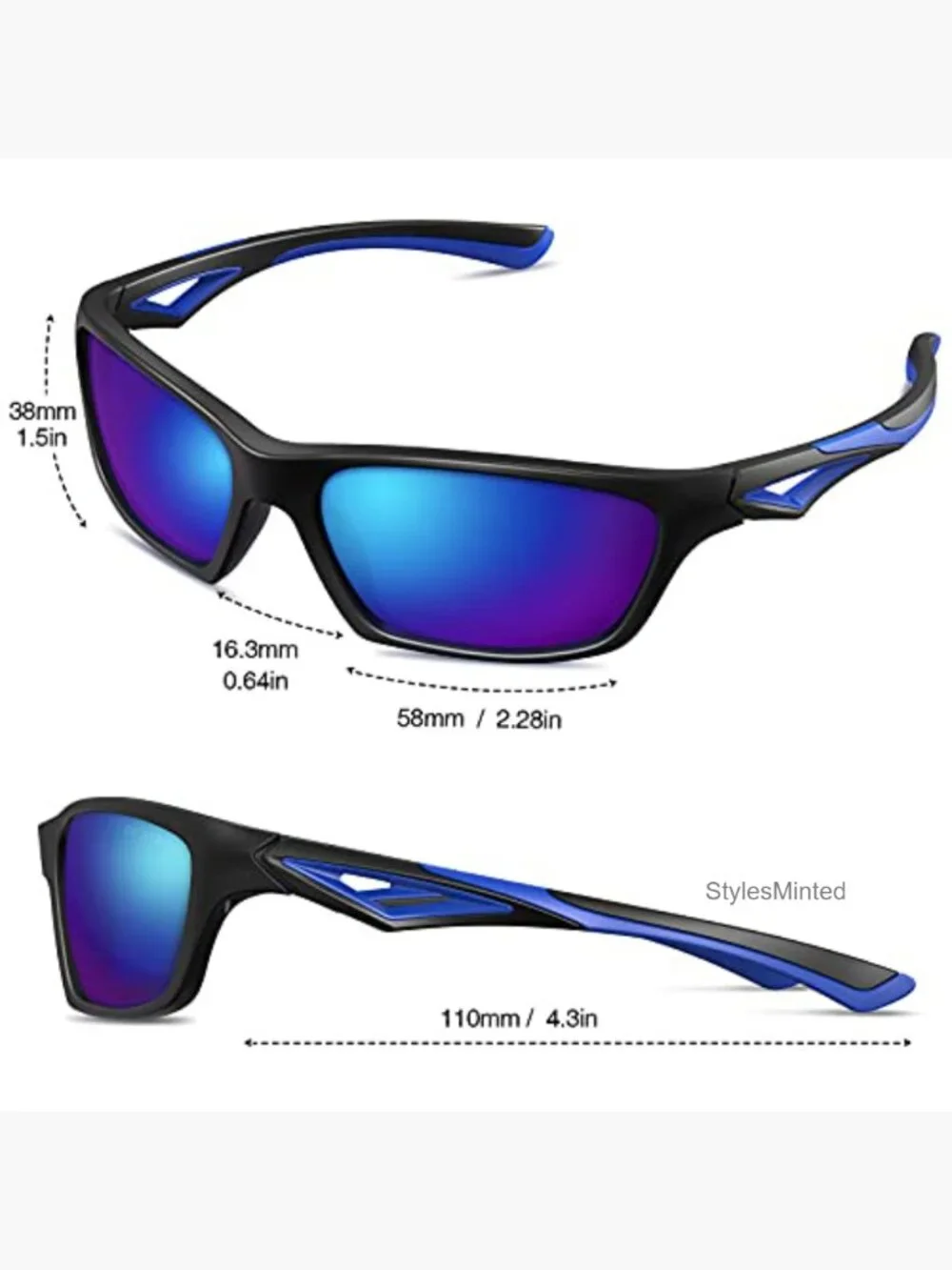 Kids Polarized Sunglasses TPEE Unbreakable Sport Baseball Cycling